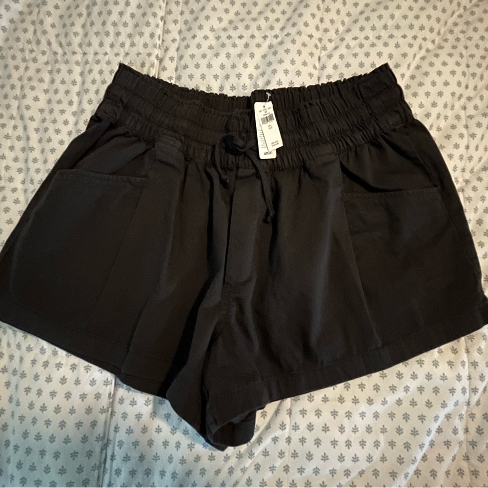 Aerie Boho Shorts in Black